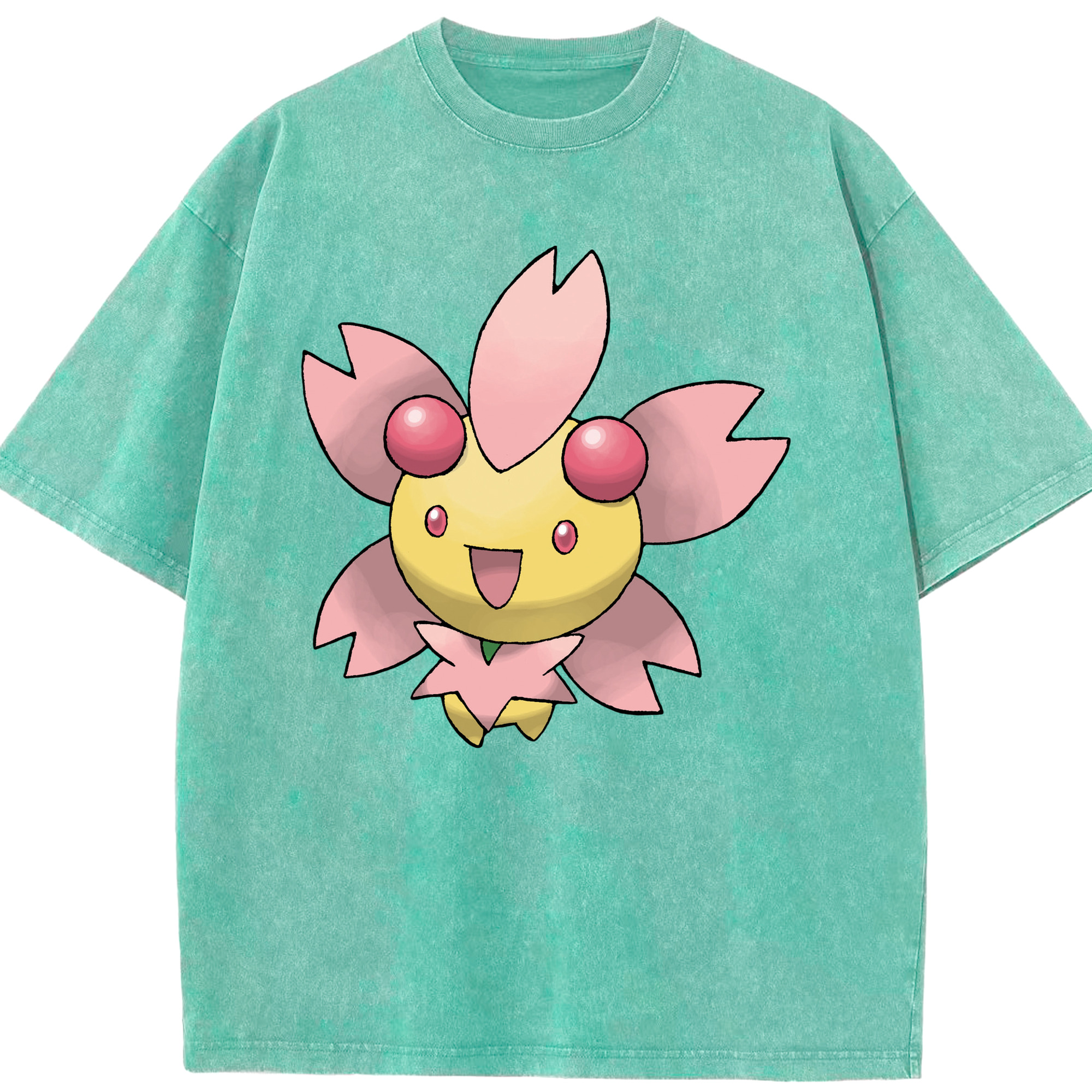 （画像用） ポケットモンスター Pokémon 綿100% ヴィンテージ風 半袖Tシャツ（フロントプリント）